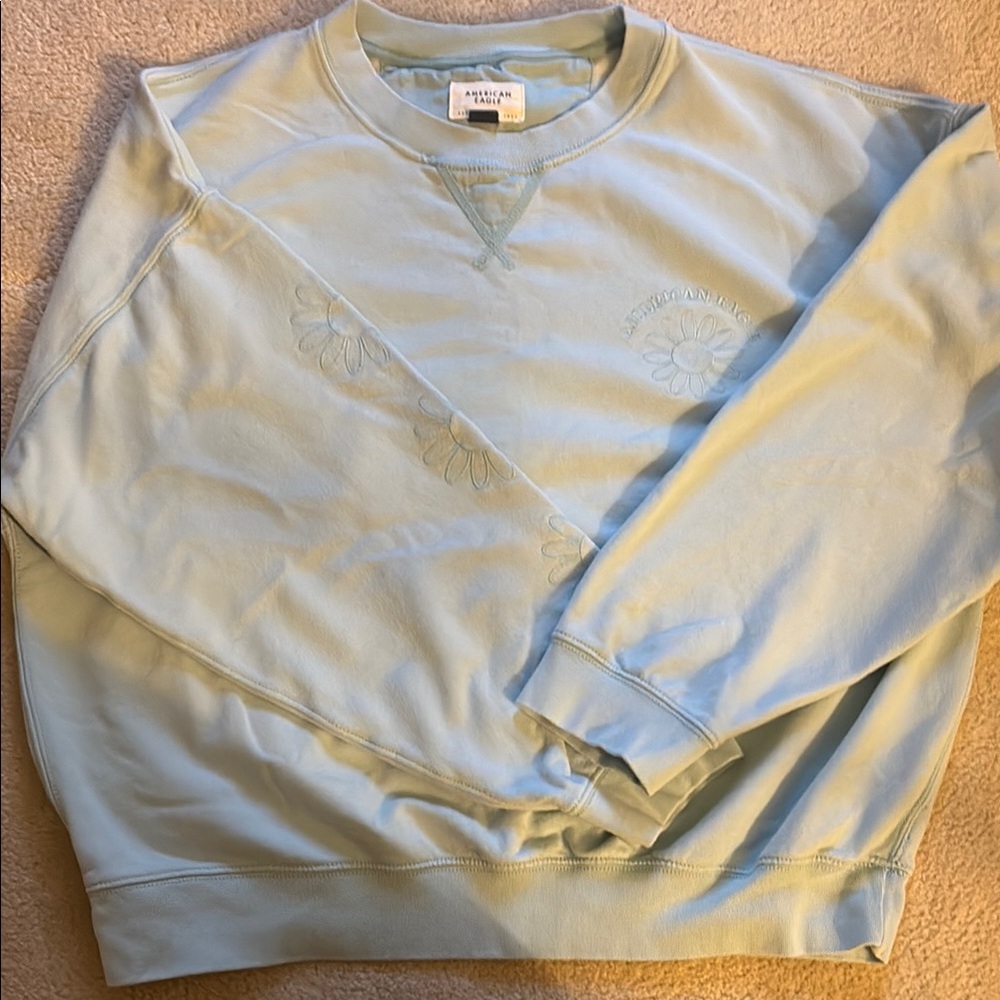 Women’s American Eagle  Light Blue Crewneck Sweatahirt